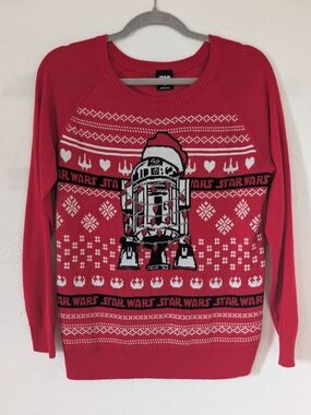 Star Wars Red R2-D2 Holiday Christmas Sweater